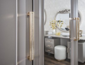 Шкаф 5-ти ств с зеркалами Мокко (серый камень) в Заречном - zarechnyy.ok-mebel.com | фото 3