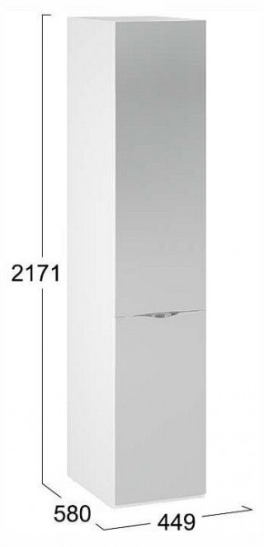 Шкаф для белья Глосс СМ-319.07.002 в Заречном - zarechnyy.ok-mebel.com | фото 4