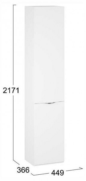 Шкаф для белья Глосс СМ-319.07.011 в Заречном - zarechnyy.ok-mebel.com | фото 4