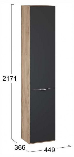 Шкаф для белья Глосс СМ-319.07.011 в Заречном - zarechnyy.ok-mebel.com | фото 4