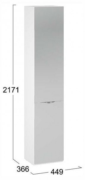 Шкаф для белья Глосс СМ-319.07.012 в Заречном - zarechnyy.ok-mebel.com | фото 4