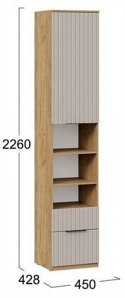 Шкаф комбинированный Хилтон Исп. 2 в Заречном - zarechnyy.ok-mebel.com | фото 4