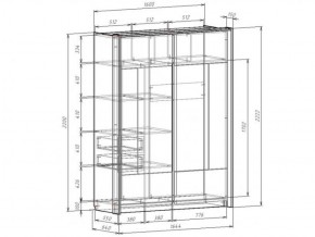 Шкаф-купе 1600 с плитой 22 мм ЛИБЕРТИ в Заречном - zarechnyy.ok-mebel.com | фото 4