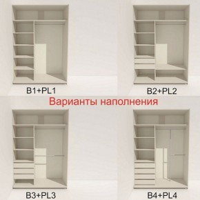 Шкаф-купе 1600 серии SOFT D1+D3+B2+PL1 (2 ящика+1штанга) профиль «Графит» в Заречном - zarechnyy.ok-mebel.com | фото 5