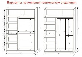 Шкаф-купе 1600 серии SOFT D1+D3+B2+PL1 (2 ящика+1штанга) профиль «Графит» в Заречном - zarechnyy.ok-mebel.com | фото 7