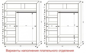 Шкаф-купе 1800 серии SOFT D6+D4+B2+PL2 (2 ящика+1штанга+1 полка) профиль «Капучино» в Заречном - zarechnyy.ok-mebel.com | фото 8