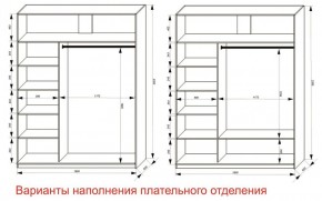 Шкаф-купе 1800 серии SOFT D6+D6+B2+PL3 (2 ящика+2штанги) профиль «Капучино» в Заречном - zarechnyy.ok-mebel.com | фото 7