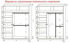 Шкаф-купе 1800 серии SOFT D8+D2+B2+PL4 (2 ящика+F обр.штанга) профиль «Графит» в Заречном - zarechnyy.ok-mebel.com | фото 8