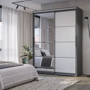 Шкаф-купе Крафт-6 1.6 м ШКК-06 (графит) в Заречном - zarechnyy.ok-mebel.com | фото