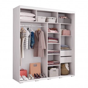 Шкаф-купе Крафт-6 1.6 м ШКК-06 (ясень белый) в Заречном - zarechnyy.ok-mebel.com | фото 2