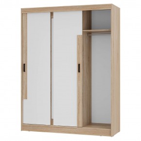 Шкаф-купе Смарт ШКК-06 (дуб сонома/белый) в Заречном - zarechnyy.ok-mebel.com | фото 4