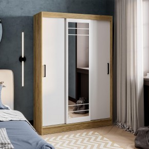Шкаф-купе Тео ШКК-02 (крафт/белый) в Заречном - zarechnyy.ok-mebel.com | фото