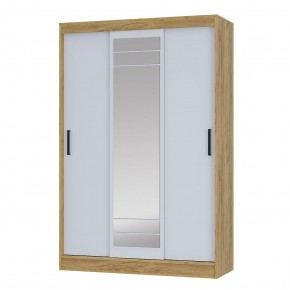 Шкаф-купе Тео ШКК-02 (крафт/белый) в Заречном - zarechnyy.ok-mebel.com | фото 2