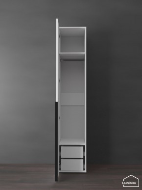 Шкаф Linnea MHR-1-3 2050х400х510 (Белый-М 11.1.2) в Заречном - zarechnyy.ok-mebel.com | фото 6