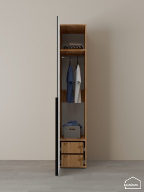 Шкаф Linnea MHR-1-3 2050х400х510 (ДВ-М 11.1.25) в Заречном - zarechnyy.ok-mebel.com | фото 5