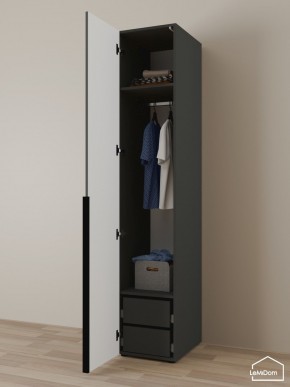 Шкаф Linnea MHR-1-3 2050х400х510 (Графит-М 11.1.25) в Заречном - zarechnyy.ok-mebel.com | фото 5