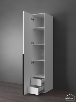 Шкаф Linnea MHR-1-4 2050х400х510 (Белый-М 11.1.1) в Заречном - zarechnyy.ok-mebel.com | фото 6