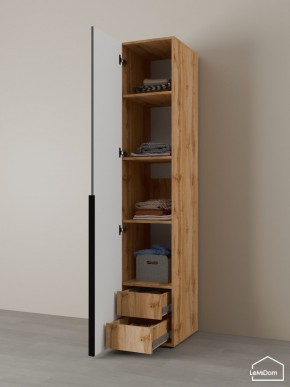 Шкаф Linnea MHR-1-4 2050х400х510 (ДВ-М 11.1.25) в Заречном - zarechnyy.ok-mebel.com | фото 5