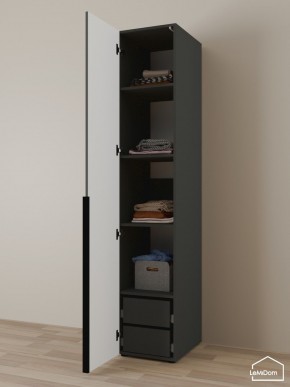 Шкаф Linnea MHR-1-4 2050х400х510 (Графит-М 11.1.25) в Заречном - zarechnyy.ok-mebel.com | фото 5