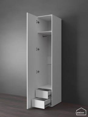 Шкаф Linnea MHR-1PO-3 2050х400х510 (Белый-М 11.1.1) в Заречном - zarechnyy.ok-mebel.com | фото 5