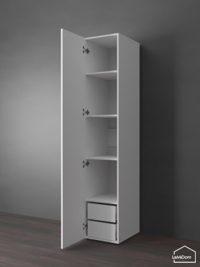 Шкаф Linnea MHR-1PO-4 2050х400х510 (Белый-М 11.1.1) в Заречном - zarechnyy.ok-mebel.com | фото 5