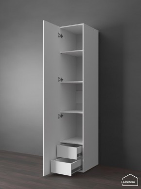 Шкаф Linnea MHR-1PO-4 2050х400х510 (Белый-М 11.1.2) в Заречном - zarechnyy.ok-mebel.com | фото 4