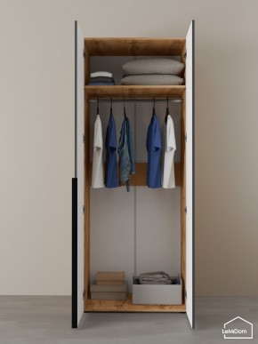 Шкаф Linnea MHR-2 2050х800х510 (ДВ-М 11.1.25) в Заречном - zarechnyy.ok-mebel.com | фото 4