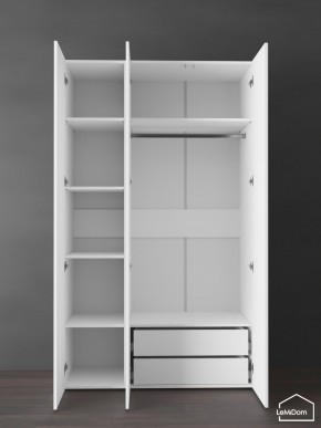 Шкаф Linnea MHR-3PO-2 2050х1200х510 (Белый-М 11.1.1) в Заречном - zarechnyy.ok-mebel.com | фото 6