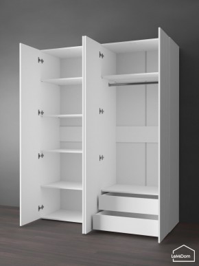 Шкаф Linnea MHR-4PO-2 2050х1600х510 (Белый-М 11.1.1) в Заречном - zarechnyy.ok-mebel.com | фото 6