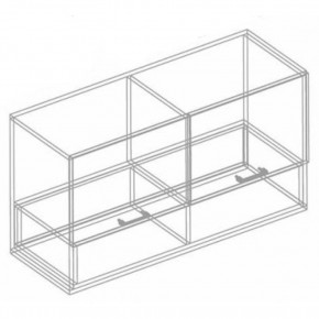 Шкаф настенный "Сандра" 1000 (Белый лофт) в Заречном - zarechnyy.ok-mebel.com | фото 2