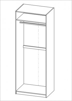 Шкаф ПЕГАС двухдверный, цвет Дуб Сонома в Заречном - zarechnyy.ok-mebel.com | фото 3