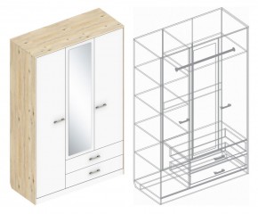 Шкаф "Милана" 3-х створчатый с 2 ящиками в Заречном - zarechnyy.ok-mebel.com | фото 3
