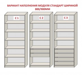 Шкаф распашной серия «ЗЕВС» (PL3/С1/PL2) в Заречном - zarechnyy.ok-mebel.com | фото 6