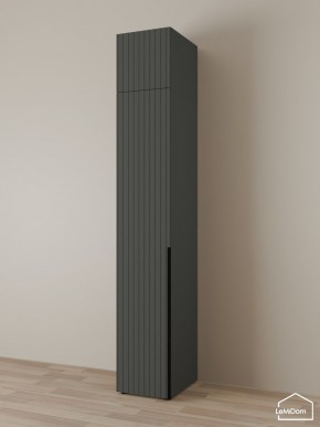 Шкаф с антресолью Linnea MHR-1A-2 2450х400х510 (Графит-М 11.1.25) в Заречном - zarechnyy.ok-mebel.com | фото