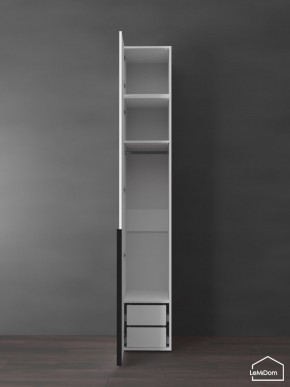 Шкаф с антресолью Linnea MHR-1A-3 2450х400х510 (Белый-М 11.1.1) в Заречном - zarechnyy.ok-mebel.com | фото 5