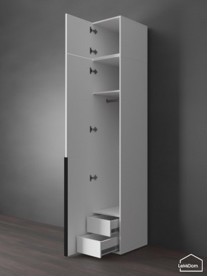 Шкаф с антресолью Linnea MHR-1A-3 2450х400х510 (Белый-М 11.1.1) в Заречном - zarechnyy.ok-mebel.com | фото 6