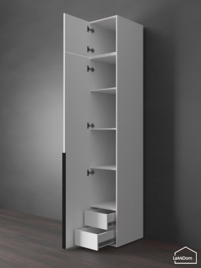Шкаф с антресолью Linnea MHR-1A-4 2450х400х510 (Белый-М 11.1.1) в Заречном - zarechnyy.ok-mebel.com | фото 5