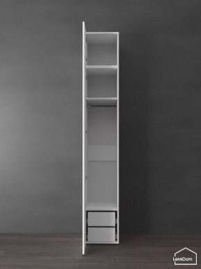 Шкаф с антресолью Linnea MHR-1POA-3 2450х400х510 (Белый-М 11.1.2) в Заречном - zarechnyy.ok-mebel.com | фото 5
