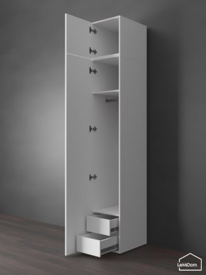 Шкаф с антресолью Linnea MHR-1POA-3 2450х400х510 (Белый-М 11.1.2) в Заречном - zarechnyy.ok-mebel.com | фото 6