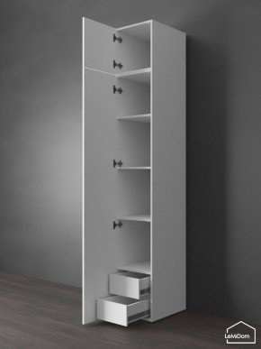 Шкаф с антресолью Linnea MHR-1POA-4 2450х400х510 (Белый-М 11.1.2) в Заречном - zarechnyy.ok-mebel.com | фото 5