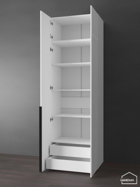Шкаф с антресолью Linnea MHR-2A-4 2450х800х510 (Белый-М 11.1.2) в Заречном - zarechnyy.ok-mebel.com | фото 5