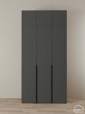 Шкаф с антресолью Linnea MHR-3A-2 2450х1200х510 (Графит-М 11.1.25) в Заречном - zarechnyy.ok-mebel.com | фото