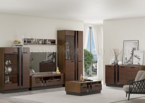 МАГНОЛИЯ Шкаф-стекло низкий (Дерево/орех) в Заречном - zarechnyy.ok-mebel.com | фото 3
