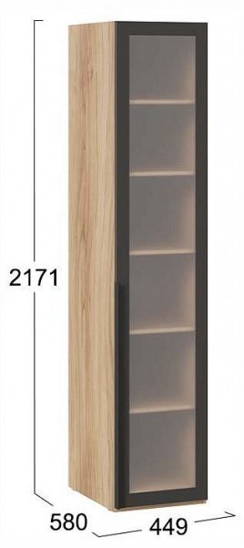 Шкаф-витрина Порто СМ-393.07.008 в Заречном - zarechnyy.ok-mebel.com | фото 3