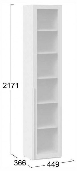 Шкаф-витрина Порто СМ-393.07.213 в Заречном - zarechnyy.ok-mebel.com | фото 4