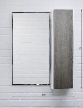 Шкаф-зеркало Uno 60 Дуб серый левый/правый Домино (DU1503HZ) в Заречном - zarechnyy.ok-mebel.com | фото 7