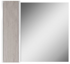 Шкаф-зеркало Uno 80 Дуб серый левый/правый Домино (DU1504HZ) в Заречном - zarechnyy.ok-mebel.com | фото 2