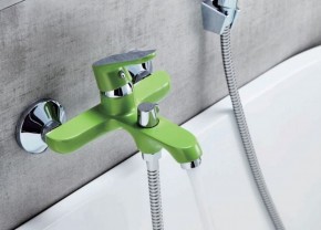 Смеситель для ванны Accoona A6366K (зеленый) в Заречном - zarechnyy.ok-mebel.com | фото 2