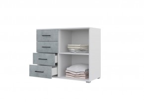 Спальный гарнитур NOVA (модульный) белый/бетон в Заречном - zarechnyy.ok-mebel.com | фото 8