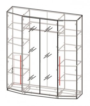 Спальный гарнитур Роксана (модульный) ЯШС в Заречном - zarechnyy.ok-mebel.com | фото 3